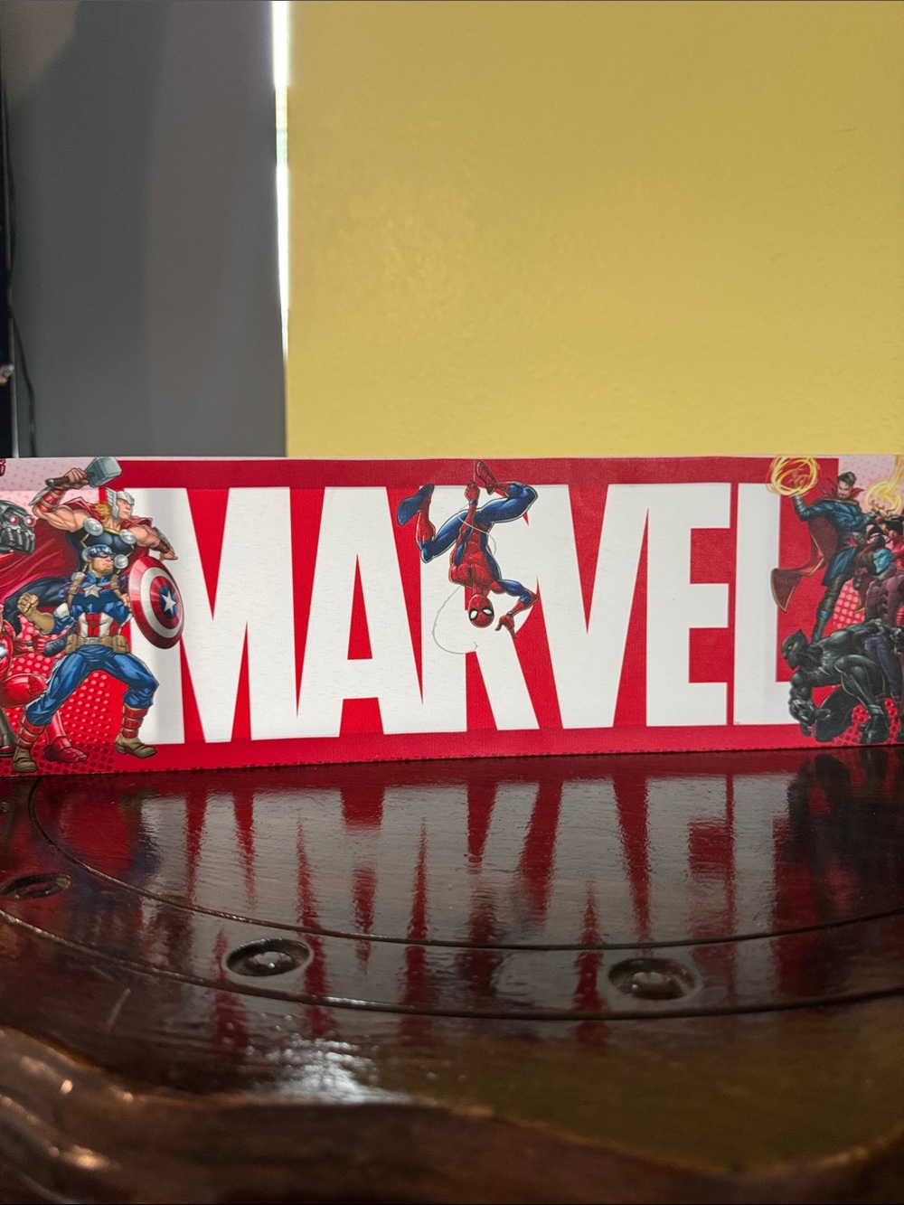 Marvel Red and White Superhero Banner Wall Art - Picture 6 of 11